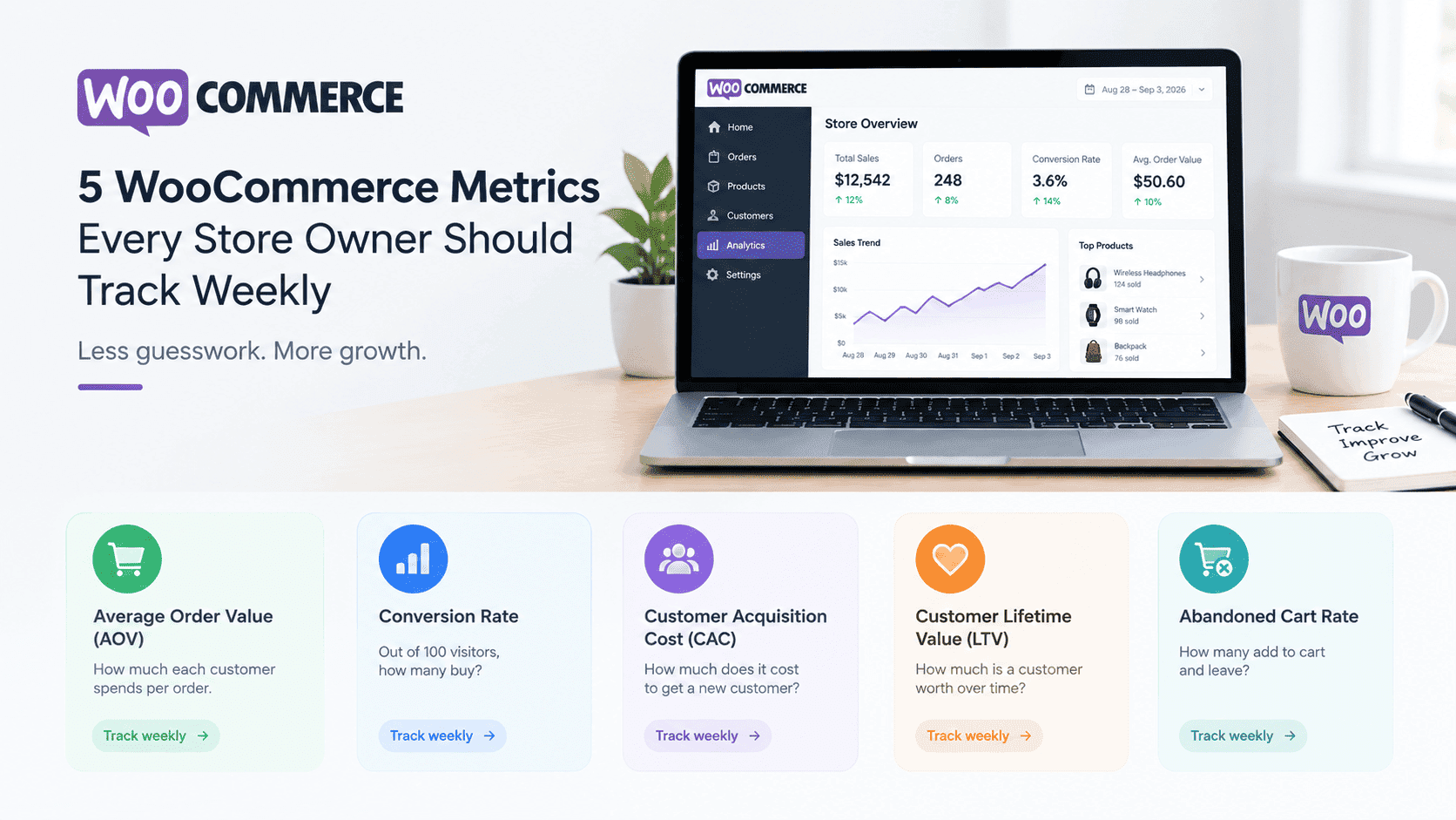 5 WooCommerce Metrics Every Store Owner Should Track Weekly