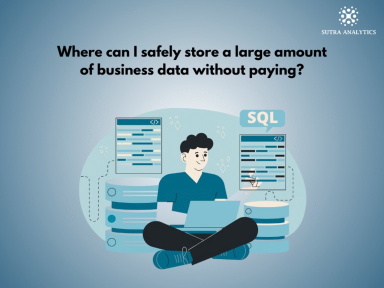 Where can we store our large business related data for free?